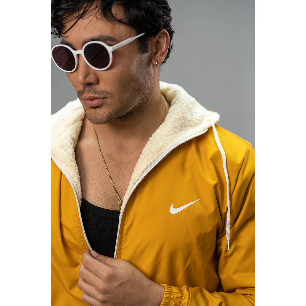 کاپشن مدل Nike زرد